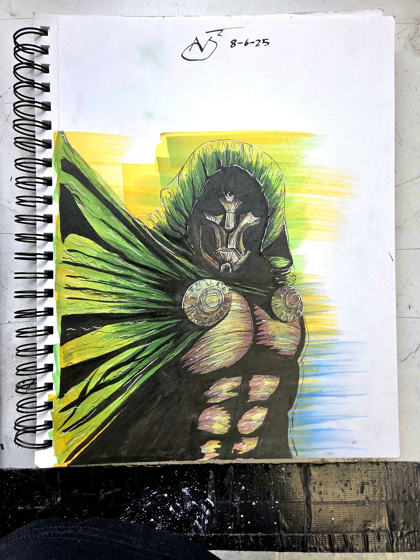 9"x12" Dr Doom - Original Artwork