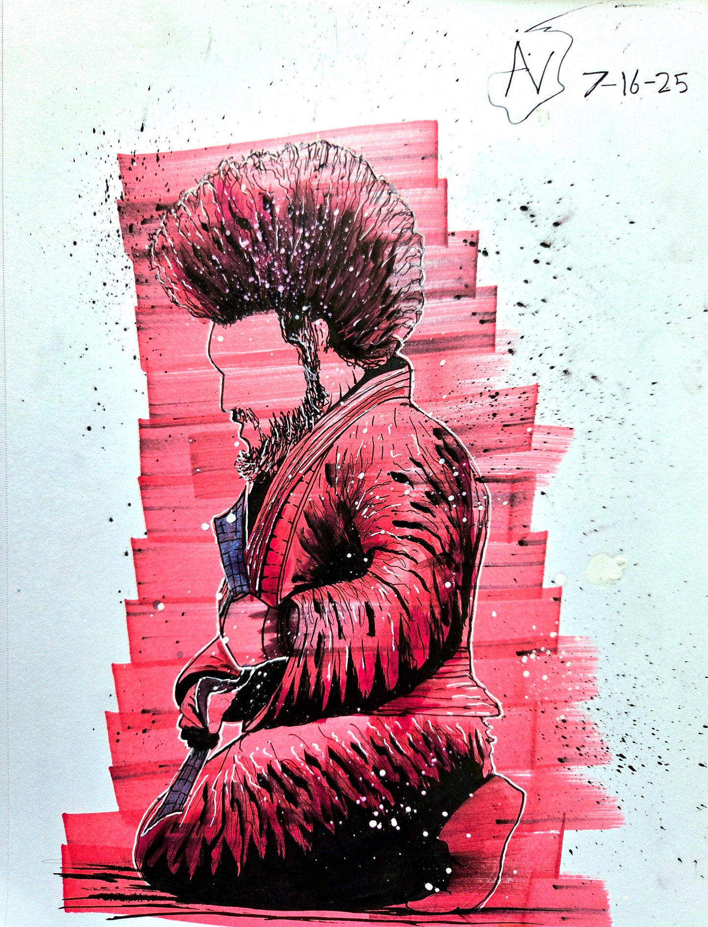 9"x12" Jiu jitsu gi - Original Artwork