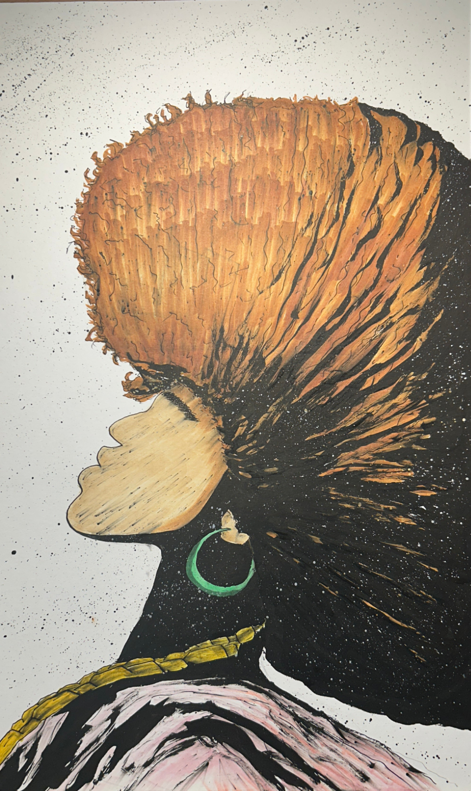 11” x 17” Afro sister - Original Artwork